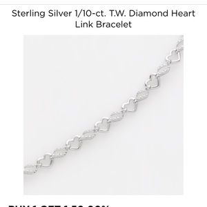 1/10-ct sterling silver bracelet
